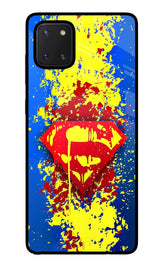 Superman logo Samsung Note 10 Lite Glass Case